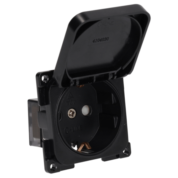 Tomada C- Line 230V HABA Preto 310345 4104030