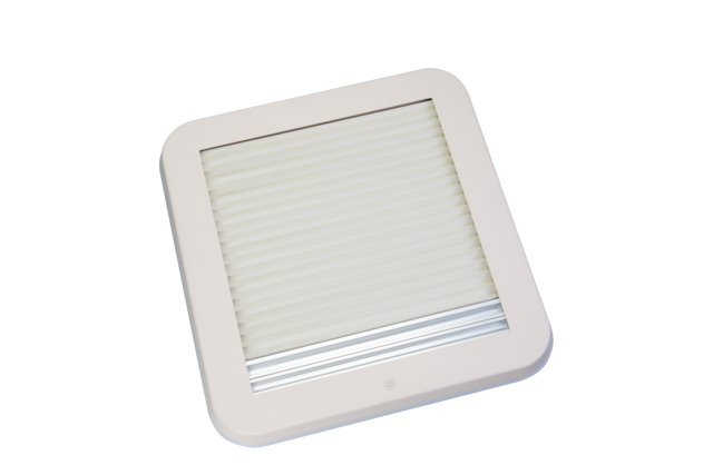 710026a Claraboia com estore 400x400 mm com luz 3J-RW-2 710026